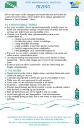 Best Environmental Practices for Diving (English)
