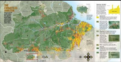 click to go to National Geographic's online interactive map on the Amazonian rainforest