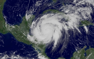 Hurricane Wilma over the Caribbean