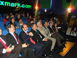 Environment Minister Lozano at the Lexmark movie event