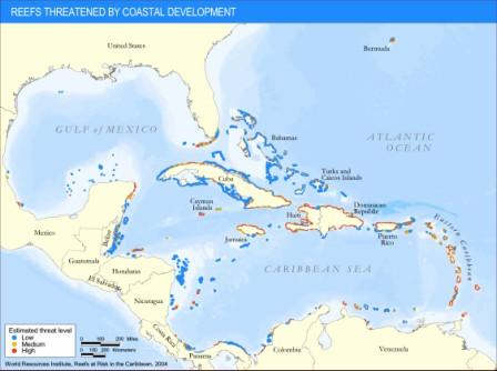 Where Coastal Development Threatens Reefs