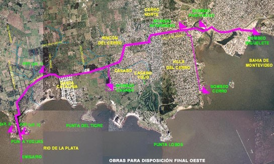 map of Montevideo's sanitation plans map of Montevideo's sanitation plans