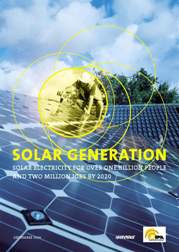 cover of the EPIA/Greenpeace Report on Solar Market Prospects