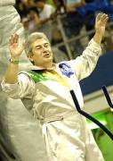 Brazilian astronaut Marcos Pontes in the Rosas de Ouro parade