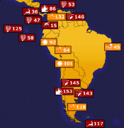 Climate Change Impact Map for S. America