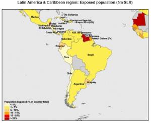 LAC Populations Exposed to Impacts of Sea Level Rise