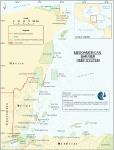map of the Mesoamerican Reef system (click to enlarge)