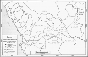 USAID map of the Camisea project