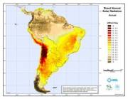 Map of Direct Solar Radiation in South America (click to enlarge)