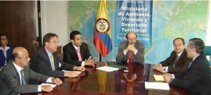 Minister Lozano and officials of Corpoica, CIAT, CVS & the World Bank