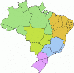 The regional division of Brazil
