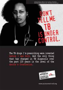 MSF poster about TB